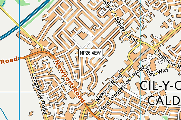 NP26 4EW map - OS VectorMap District (Ordnance Survey)