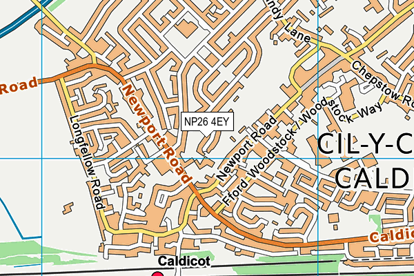 NP26 4EY map - OS VectorMap District (Ordnance Survey)
