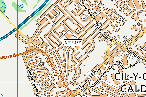 NP26 4EZ map - OS VectorMap District (Ordnance Survey)