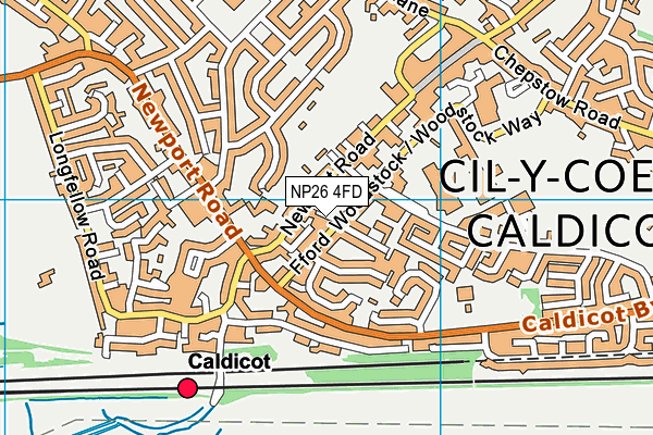 NP26 4FD map - OS VectorMap District (Ordnance Survey)