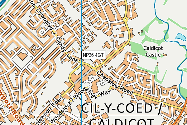 NP26 4GT map - OS VectorMap District (Ordnance Survey)