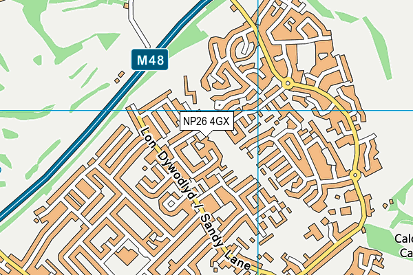 NP26 4GX map - OS VectorMap District (Ordnance Survey)