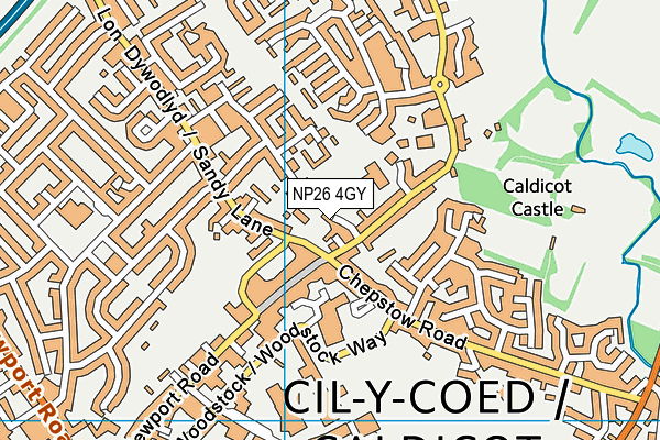 NP26 4GY map - OS VectorMap District (Ordnance Survey)