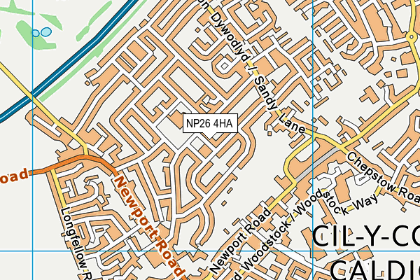 NP26 4HA map - OS VectorMap District (Ordnance Survey)