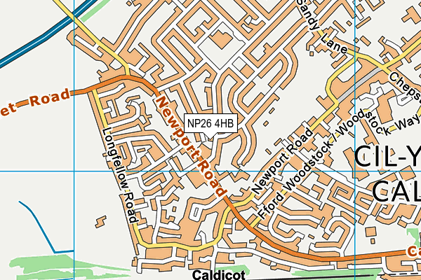 NP26 4HB map - OS VectorMap District (Ordnance Survey)