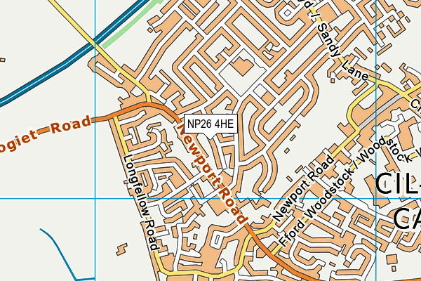 NP26 4HE map - OS VectorMap District (Ordnance Survey)