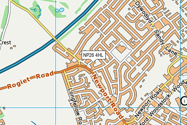 NP26 4HL map - OS VectorMap District (Ordnance Survey)