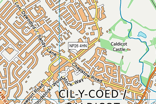 Castle Park Primary School map (NP26 4HN) - OS VectorMap District (Ordnance Survey)