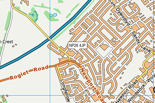 NP26 4JP map - OS VectorMap District (Ordnance Survey)