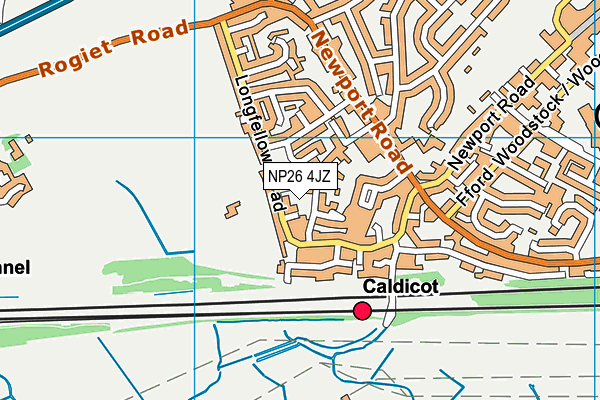 NP26 4JZ map - OS VectorMap District (Ordnance Survey)