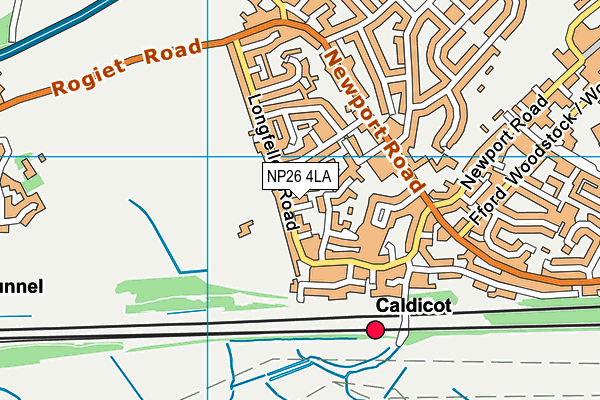 NP26 4LA map - OS VectorMap District (Ordnance Survey)