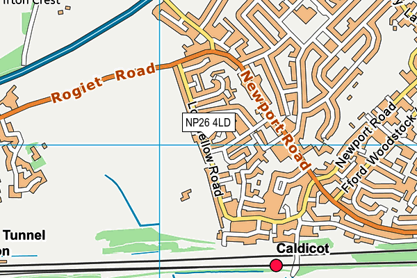 NP26 4LD map - OS VectorMap District (Ordnance Survey)