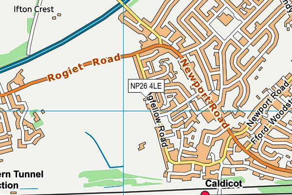 NP26 4LE map - OS VectorMap District (Ordnance Survey)