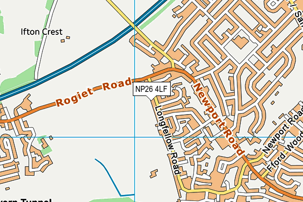 NP26 4LF map - OS VectorMap District (Ordnance Survey)