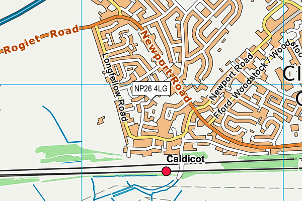 NP26 4LG map - OS VectorMap District (Ordnance Survey)