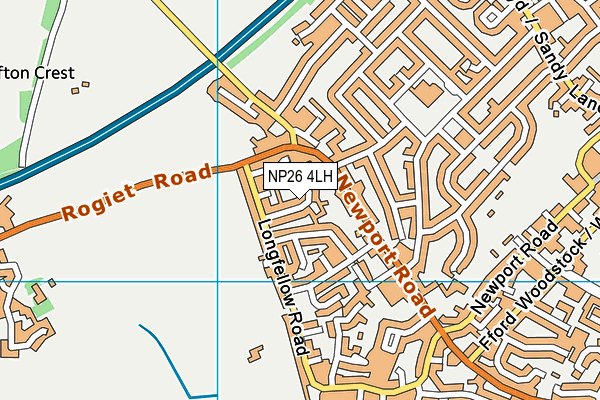 NP26 4LH map - OS VectorMap District (Ordnance Survey)