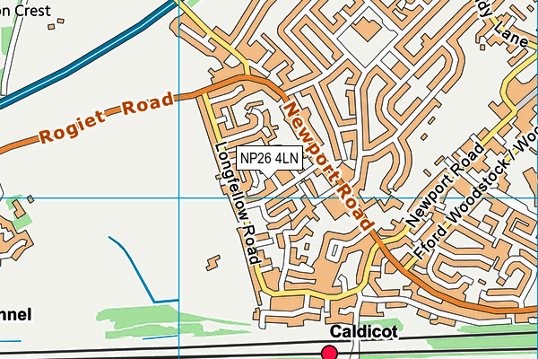 NP26 4LN map - OS VectorMap District (Ordnance Survey)
