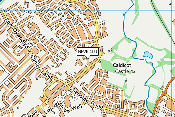 NP26 4LU map - OS VectorMap District (Ordnance Survey)