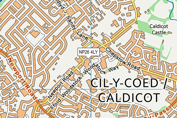 NP26 4LY map - OS VectorMap District (Ordnance Survey)