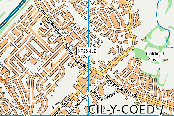 NP26 4LZ map - OS VectorMap District (Ordnance Survey)