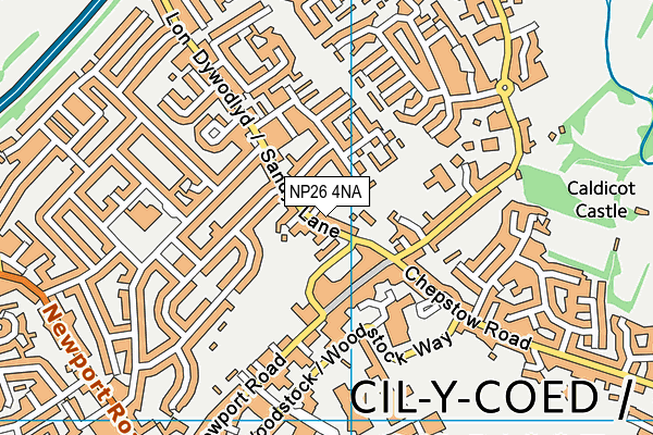 NP26 4NA map - OS VectorMap District (Ordnance Survey)