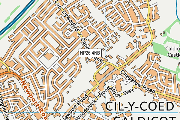 NP26 4NB map - OS VectorMap District (Ordnance Survey)