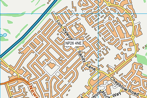 NP26 4NE map - OS VectorMap District (Ordnance Survey)