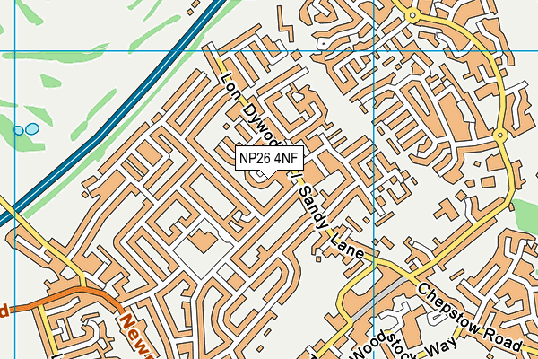 NP26 4NF map - OS VectorMap District (Ordnance Survey)