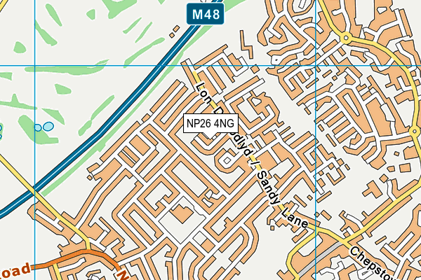 NP26 4NG map - OS VectorMap District (Ordnance Survey)