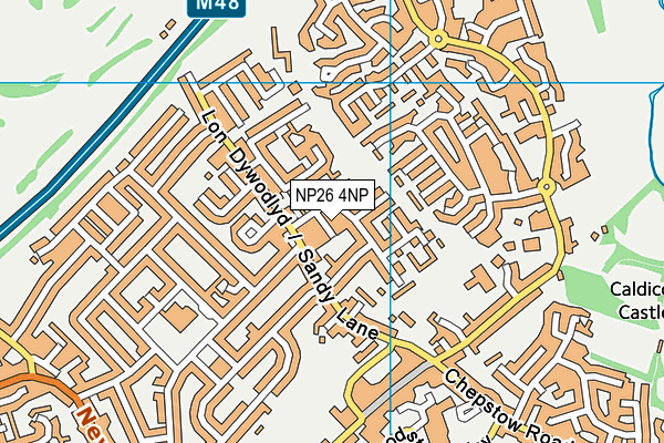 NP26 4NP map - OS VectorMap District (Ordnance Survey)
