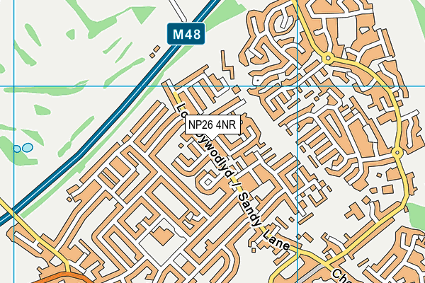 NP26 4NR map - OS VectorMap District (Ordnance Survey)