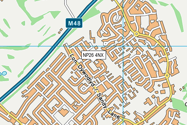 NP26 4NX map - OS VectorMap District (Ordnance Survey)