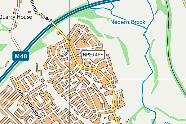 NP26 4PF map - OS VectorMap District (Ordnance Survey)