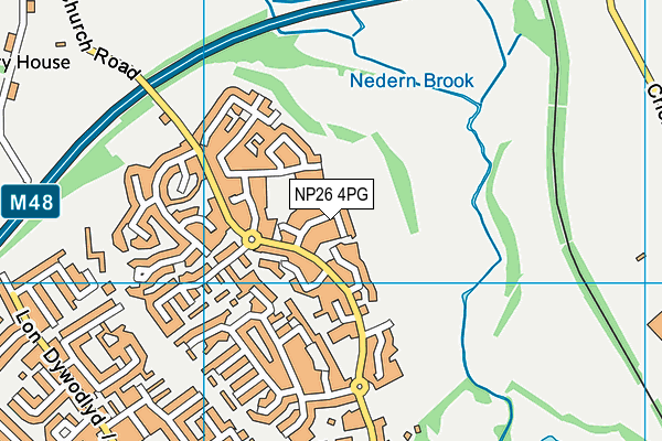 NP26 4PG map - OS VectorMap District (Ordnance Survey)