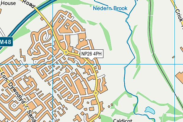 NP26 4PH map - OS VectorMap District (Ordnance Survey)