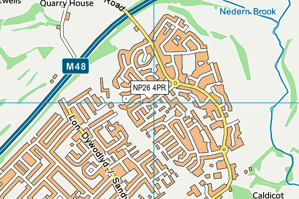 NP26 4PR map - OS VectorMap District (Ordnance Survey)