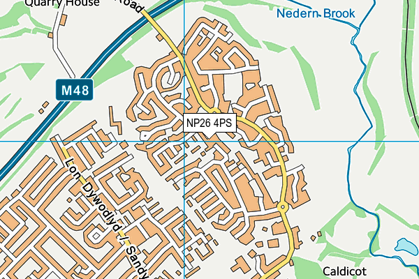 NP26 4PS map - OS VectorMap District (Ordnance Survey)