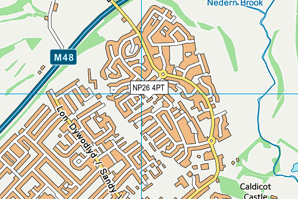 NP26 4PT map - OS VectorMap District (Ordnance Survey)