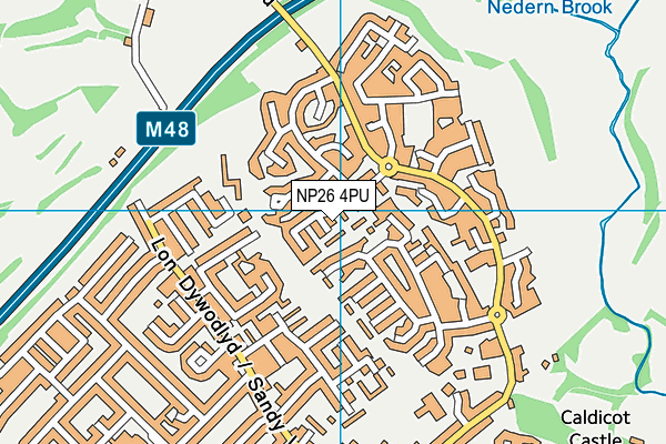NP26 4PU map - OS VectorMap District (Ordnance Survey)