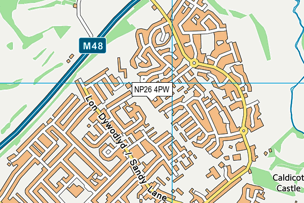 NP26 4PW map - OS VectorMap District (Ordnance Survey)