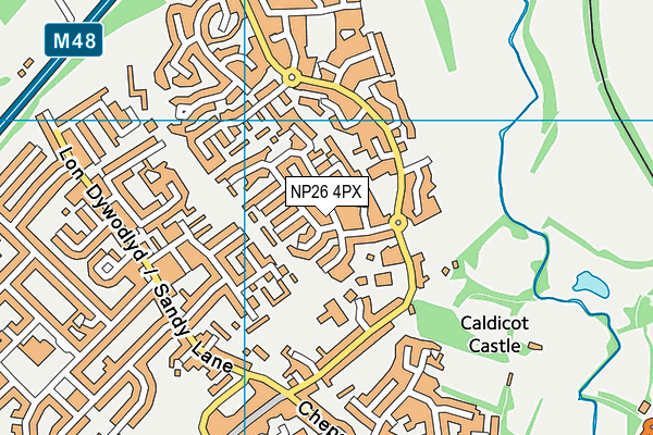 NP26 4PX map - OS VectorMap District (Ordnance Survey)