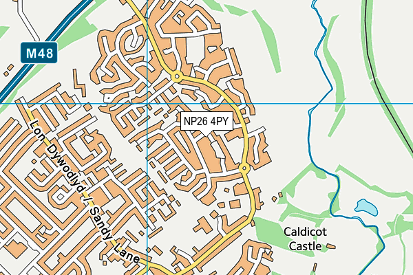 NP26 4PY map - OS VectorMap District (Ordnance Survey)