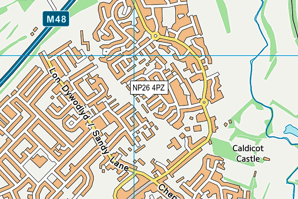 NP26 4PZ map - OS VectorMap District (Ordnance Survey)
