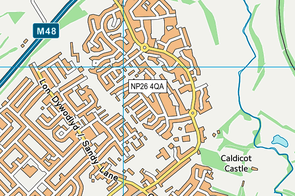 NP26 4QA map - OS VectorMap District (Ordnance Survey)