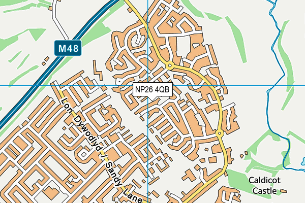 NP26 4QB map - OS VectorMap District (Ordnance Survey)