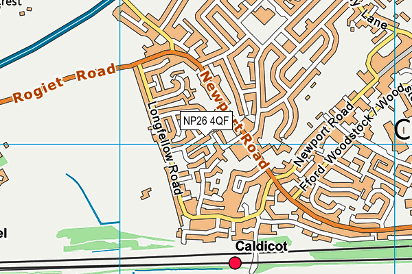 NP26 4QF map - OS VectorMap District (Ordnance Survey)