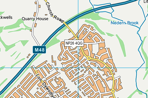 NP26 4QG map - OS VectorMap District (Ordnance Survey)