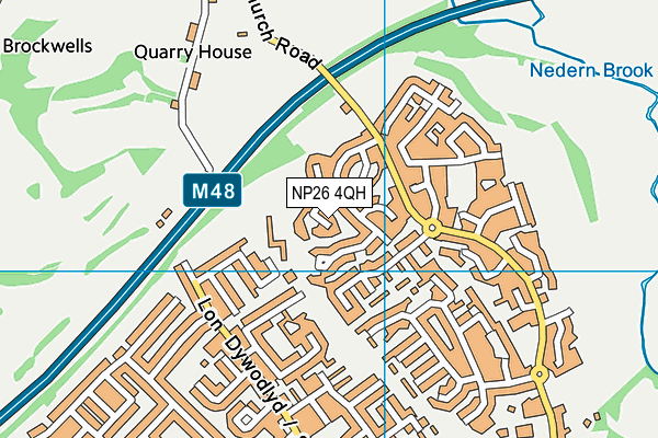 NP26 4QH map - OS VectorMap District (Ordnance Survey)