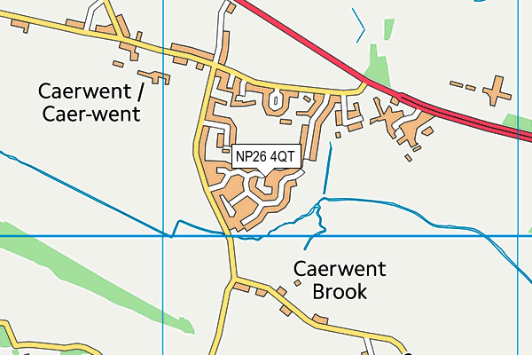 NP26 4QT map - OS VectorMap District (Ordnance Survey)