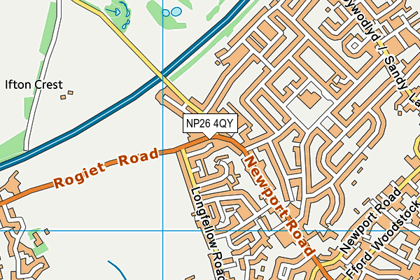 NP26 4QY map - OS VectorMap District (Ordnance Survey)